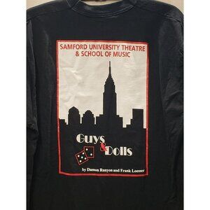 Samford University Theater Shirt, Vintage 1998 Guys & Dolls Single Stitch Large